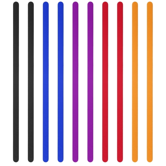 Uxcell Anodized Aluminum Bracelet Blanks Metal Stamping Engraving Blanks for Cuff Bracelet Jewelry Making DIY Crafts Black/Red/Blue/Purple/Gold 6 x 0.2 x 0.06 Inch