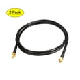 thumbnail image 1 of Uxcell Antenna Extension Cable RP-SMA Male to RP-SMA Female Coax Cable 3.3-Ft RG58 2pcs, 1 of 5