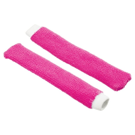 Uxcell Anti Skid Sweatband Nylon Badminton Racket Towel Grip Tennis Racquet Overgrip Fuchsia 2 Pack