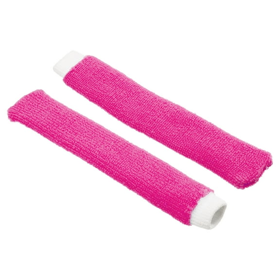 Uxcell  Anti Skid Sweatband Nylon Badminton Racket Towel Grip Tennis Racquet Overgrip Fuchsia 2 Pack