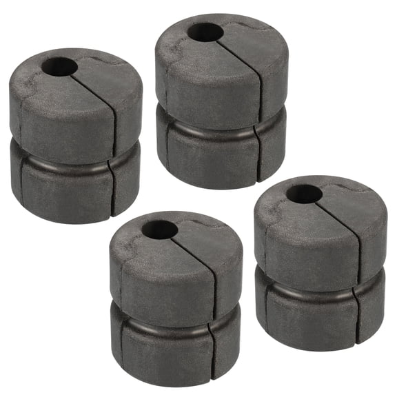 Uxcell Anti-vibration Block 30mm OD 8.5mm ID 115g Shock-absorbing Pads, Black Pack of 4