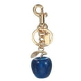 thumbnail image 1 of Uxcell Apple Keychain for Women Bag Purse Charm Cute Apple Accessories with Key Ring and Clips Blue-Light Gold, 1 of 7