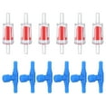 thumbnail image 1 of Uxcell Aquarium Air Valve, for 3/16" Airline Tubing Aquarium Air Control Valves with Check Valves for Fish Tanks [Blue, Red], 1 of 7