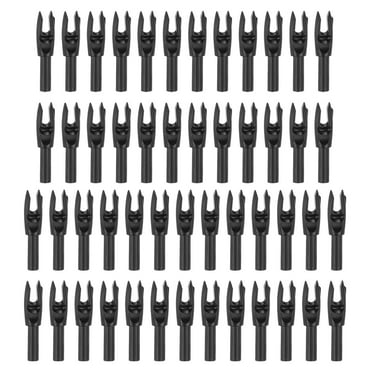 Uxcell Archery Arrows Nocks 4.2mm 0.165" Insert Arrow Nock Replacement Black 50 Pack