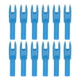 thumbnail image 1 of Uxcell Archery Arrows Nocks, Plastic Insert Arrow Nock Replacement Arrow Tails for Hunting Shooting Compound Recurve Bow Blue, 1 of 7