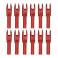 thumbnail image 1 of Uxcell Archery Arrows Nocks, Plastic Insert Arrow Nock Replacement Arrow Tails for Hunting Shooting Compound Recurve Bow Red, 1 of 7