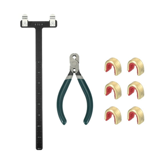 Uxcell Archery Bow Square for Recurve Compound Bowstring Archery Kit Black/Green