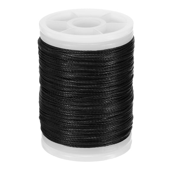 Uxcell Archery Bow String Serving Thread, 0.02" Dia Durable Bowstring Thread Accessories 131 Yard/120M & 400D PE & Black-Fitting For(Tying Peep Sight Nock/Compound/Recurve Bow)