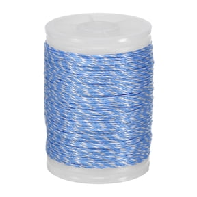 Uxcell Archery Bow String Serving Thread, 0.02" Dia Durable Bowstring Thread Accessories 131 Yard/120M & 400D PE & Blue/White-Fitting For(Tying Peep Sight Nock/Compound/Recurve Bow)