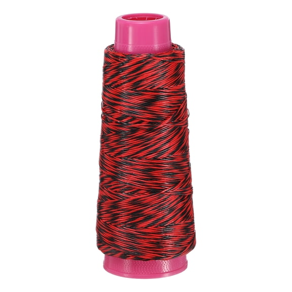 Uxcell Archery Bow String Serving Thread, 0.03" Dia Durable Bowstring Thread Accessories 131 Yard/120M & 1600D PE & Red/Black-Fitting For(Tying Peep Sight Nock/Compound/Recurve Bow)