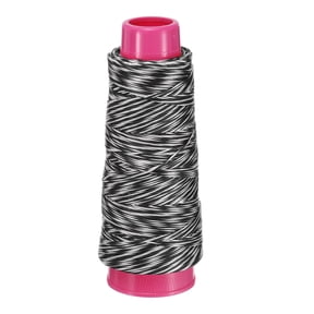 Uxcell Archery Bow String Serving Thread, 0.03" Dia Durable Bowstring Thread Accessories 131 Yard/120M & 1600D PE & White/Black-Fitting For(Tying Peep Sight Nock/Compound/Recurve Bow)