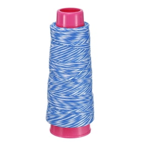 Uxcell Archery Bow String Serving Thread, 0.03" Dia Durable Bowstring Thread Accessories 131 Yard/120M & 1600D PE & White/Blue-Fitting For(Tying Peep Sight Nock/Compound/Recurve Bow)
