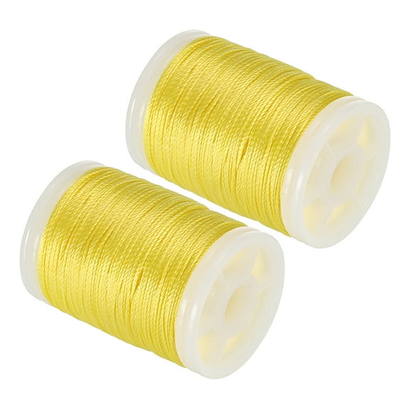 Uxcell Archery Bow String Serving Thread 120 Yard/110M, 2 Pack 0.3" Dia Bowstring Thread, Yellow