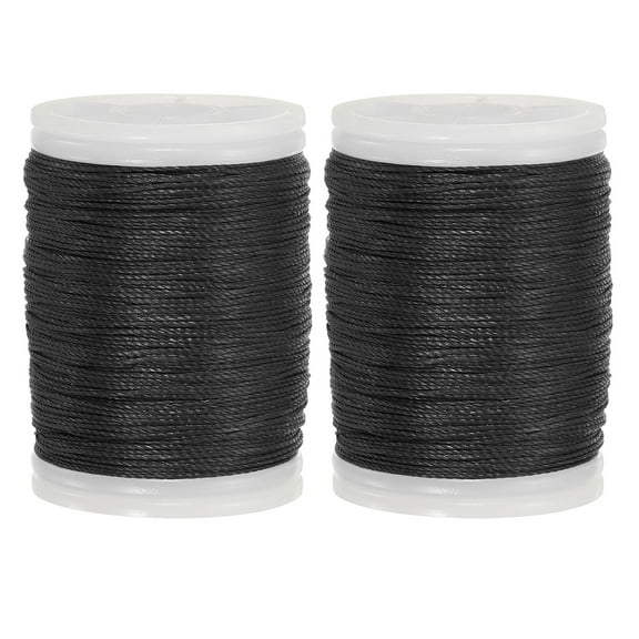 Uxcell Archery Bow String Serving Thread, Bowstring Serving Material Protector 120yd / 110m Polyethylene(Black, Pack of 2)