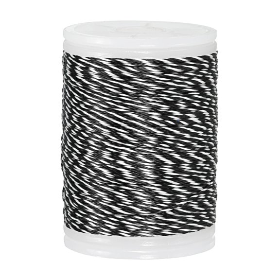 Uxcell Archery Bow String Serving Thread, Bowstring Serving Material Protector 120yd / 110m Polyethylene(Black/White)