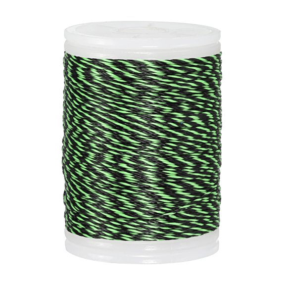 Uxcell Archery Bow String Serving Thread, Bowstring Serving Material Protector 120yd / 110m Polyethylene(Light Green/Black)