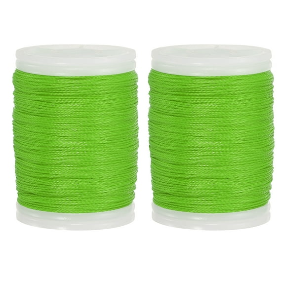 Uxcell Archery Bow String Serving Thread, Bowstring Serving Material Protector 120yd / 110m Polyethylene(Light Green, Pack of 2)