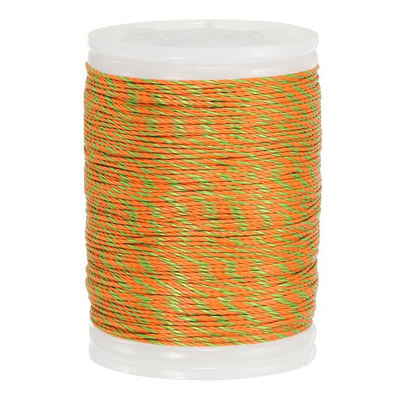 Uxcell Archery Bow String Serving Thread, Bowstring Serving Material Protector 120yd / 110m Polyethylene(Orange/Green)