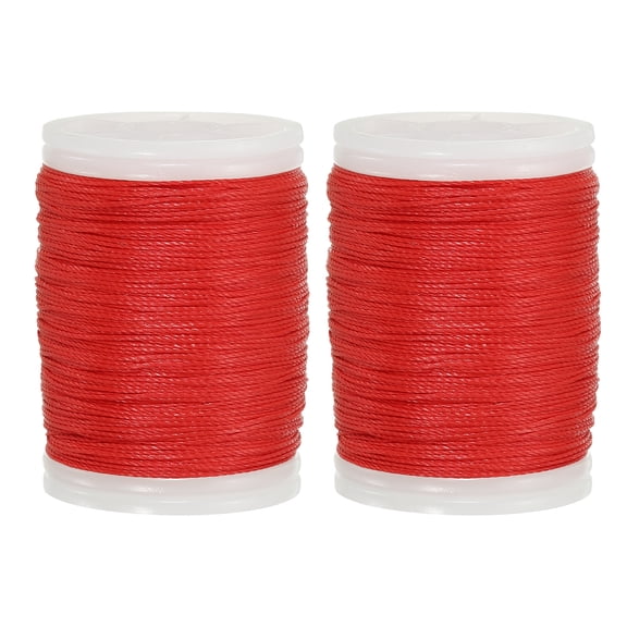 Uxcell Archery Bow String Serving Thread, Bowstring Serving Material Protector 120yd / 110m Polyethylene(Red, Pack of 2)