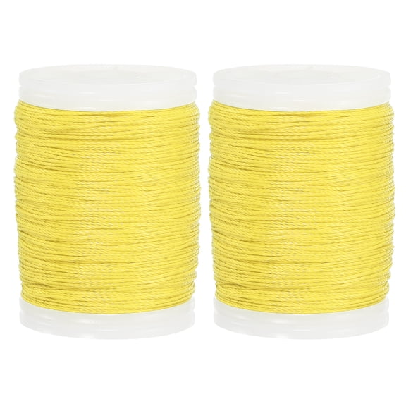 Uxcell Archery Bow String Serving Thread, Bowstring Serving Material Protector 120yd / 110m Polyethylene(Yellow, Pack of 2)