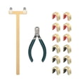 thumbnail image 1 of Uxcell Archery Bows Square for Recurve Compound Bowstring Yellow/Green, 1 of 7