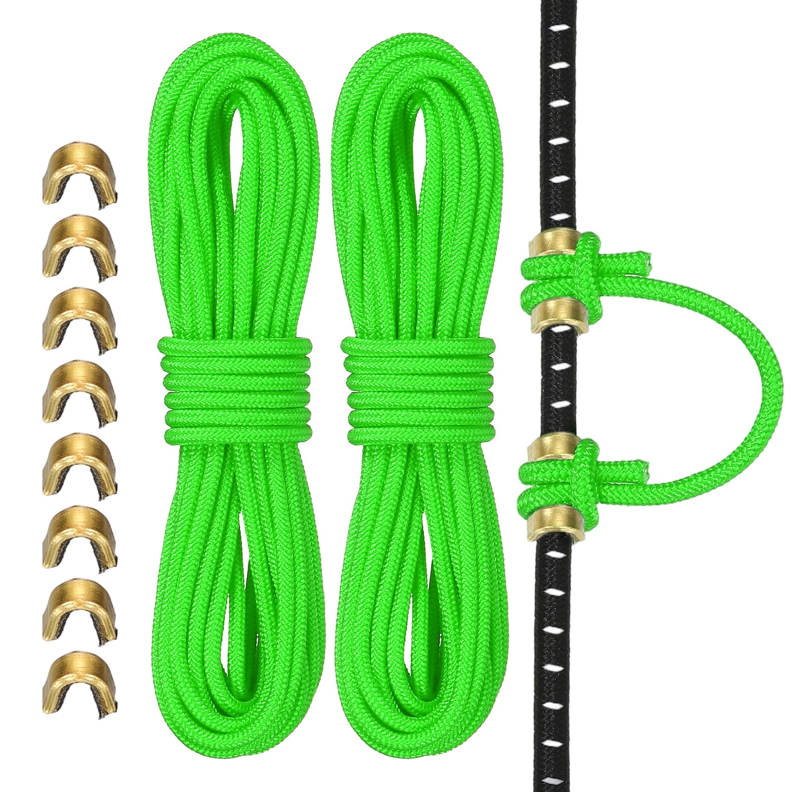 Uxcell Archery D Loop Rope, Bow String D Loop Rope with Brass Nock ...