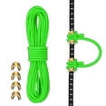 thumbnail image 1 of Uxcell Archery D Loop Rope, Bow String D Loop Rope with Brass Nock Points 10 ft & Bright Green -Fitting for (Compound Bow Strings), 1 of 7
