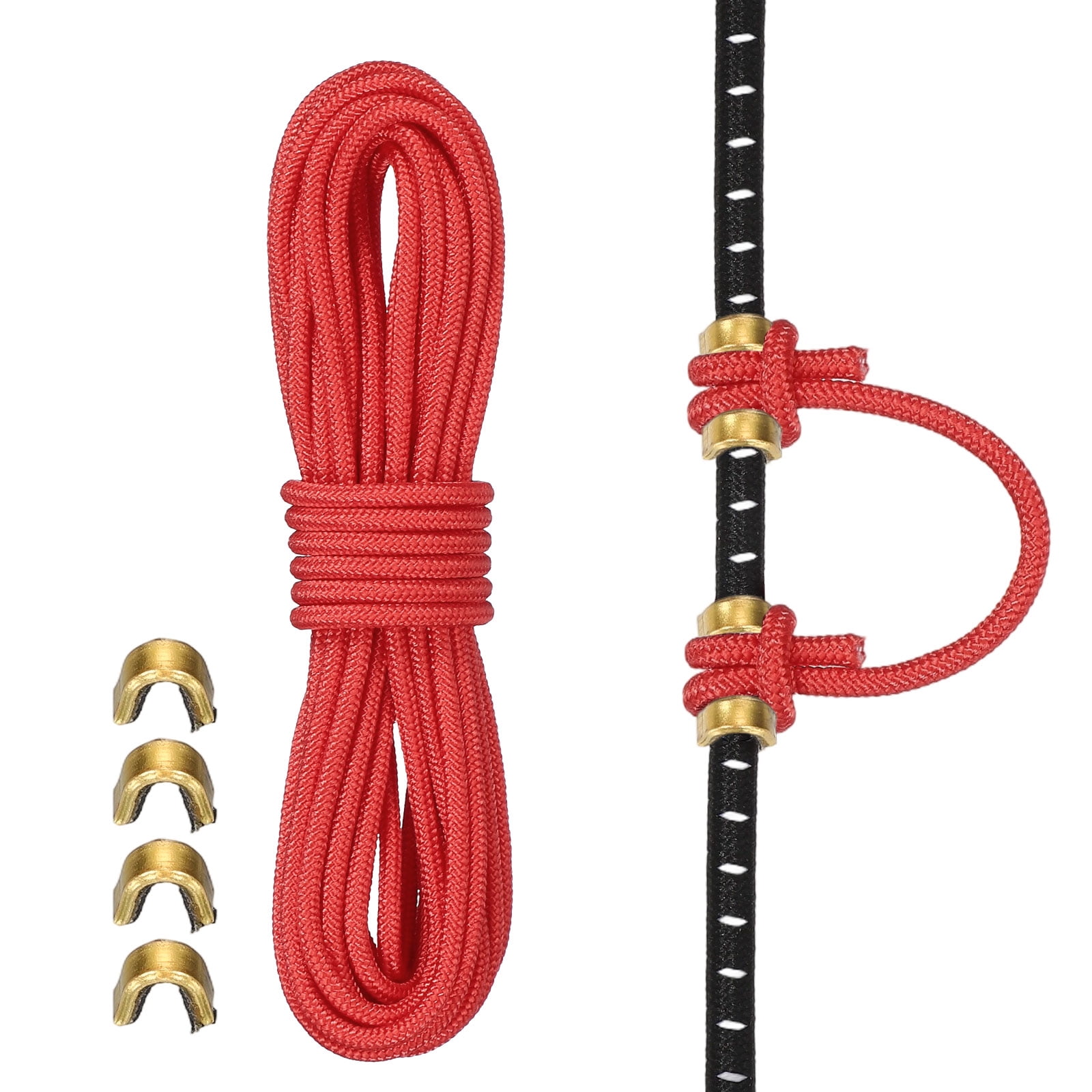 Uxcell Archery D Loop Rope, Bow String D Loop Rope with Brass Nock ...