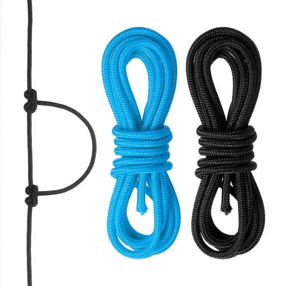 Uxcell Archery D Loop Rope String Nocking Loop Rope Serving Thread Release Material Black/Blue