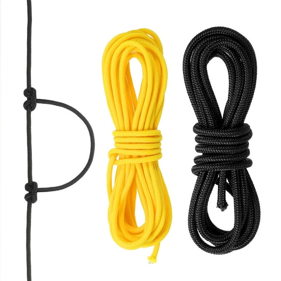 Uxcell Archery D Loop Rope String Nocking Loop Rope Serving Thread Release Material Black/Yellow