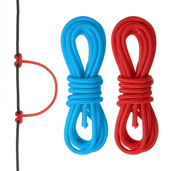 Uxcell Archery D Loop Rope String Nocking Loop Rope Serving Thread Release Material Red/Blue