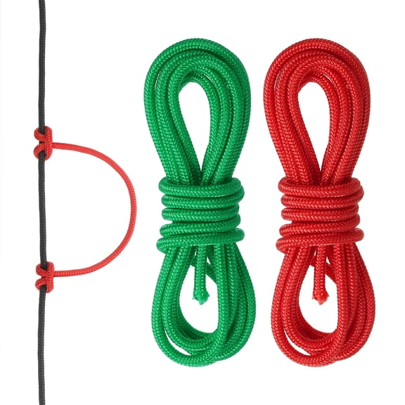 Uxcell Archery D Loop Rope String Nocking Loop Rope Serving Thread Release Material Red/Green