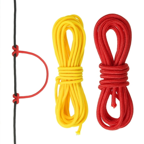 Uxcell Archery D Loop Rope String Nocking Loop Rope Serving Thread Release Material Red/Yellow
