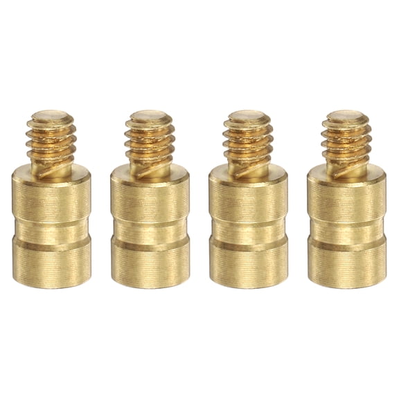 Uxcell Arrow Insert, 25 Grain Archery Brass Screw Insert Arrow Weight Archery Hunting Accessory for 6.2mm/0.244"Carbon Arrow Field Points Shaft, 4 Pack & Brass