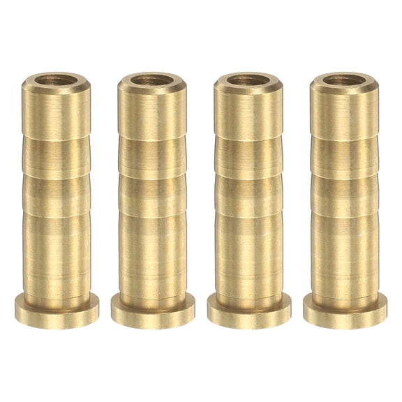 Uxcell Arrow Insert, 38 Grain Archery Brass Insert Arrow Weight with Copper Archery Hunting Accessory for 6.2mm/0.244" Carbon Arrow Field Points Shaft, 4 Pack & Brass