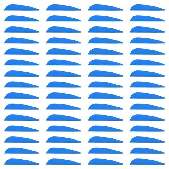 Uxcell Arrow Vanes Arrow Fletching 2.5" Water Drop Shape TPU for Hunting DIY Shooting(White, Pack of 100)