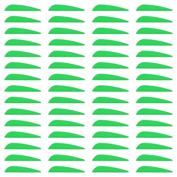 Uxcell Arrow Vanes Arrow Fletching 2.5" Water Drop Shape TPU for Hunting DIY Shooting(Green, Pack of 100)