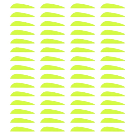 Uxcell Arrow Vanes Arrow Fletching 2" Water Drop Shape TPU for Hunting DIY Shooting(Fluorescent Green, Pack of 100)