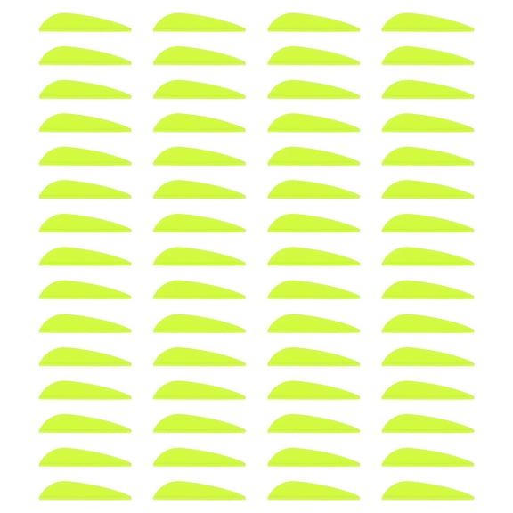 Uxcell Arrow Vanes Arrow Fletching 2" Water Drop Shape TPU for Hunting DIY Shooting(Fluorescent Green, Pack of 100)
