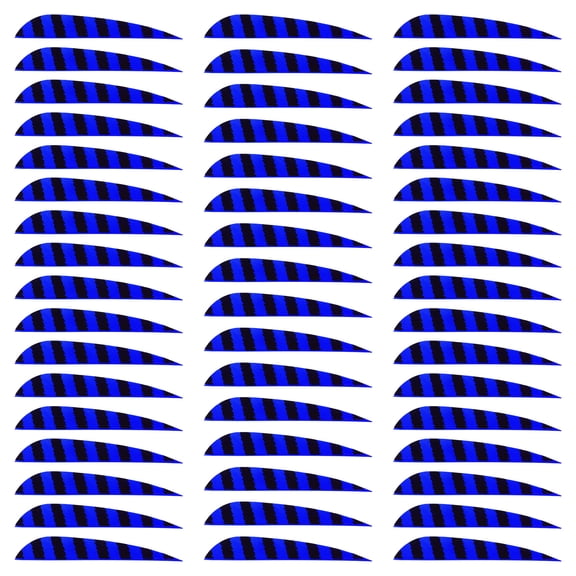 Uxcell Arrow Vanes Arrow Fletching 4" Water Drop Shape Turkey Feathers for Hunting DIY Shooting(Dark Blue, Pack of 50)