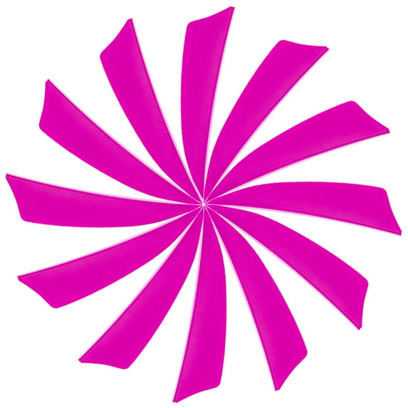 Uxcell Arrow Vanes Turkey Archery Arrows Feather Fletching Left Wing Fit for Hunting Target Shooting Pink 3 Inch, 25Pcs