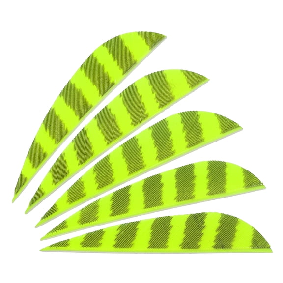 Uxcell Arrows Vanes 20 Pack 3 Inch Arrow Feather Right Wing, Fluorescent Yellow