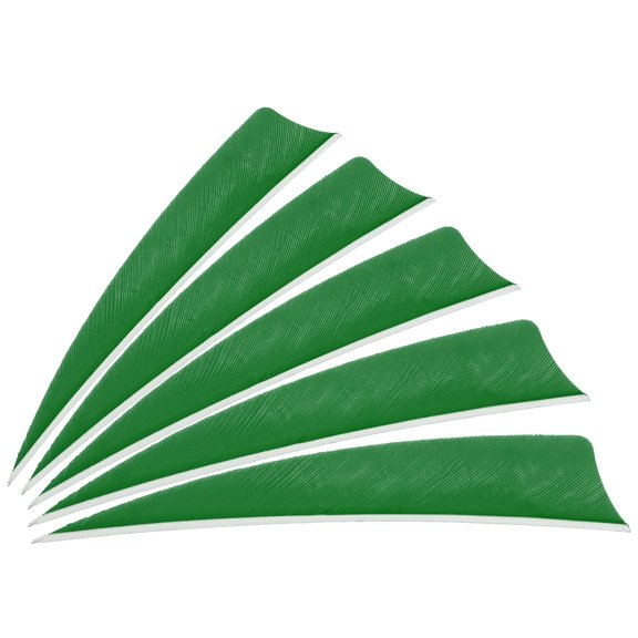Uxcell Arrows Vanes 30 Pack 4 Inch Arrow Turkey Feather Right Wing Green for DIY Target Shooting