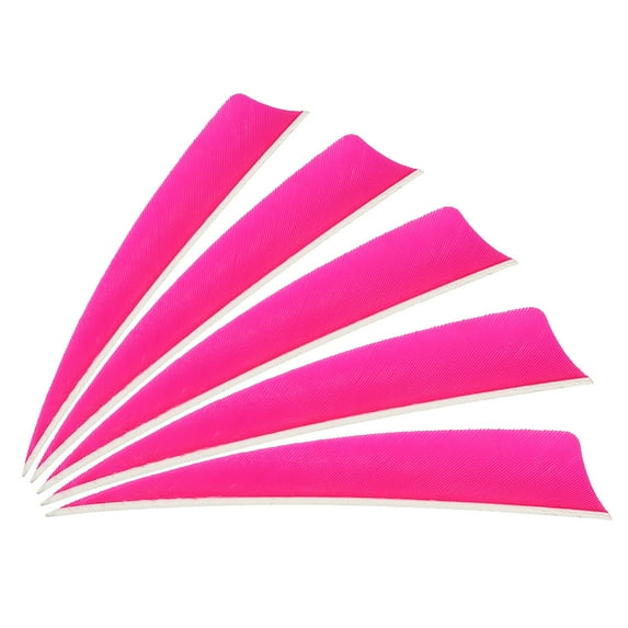 Uxcell Arrows Vanes 30 Pack 4 Inch Arrow Turkey Feather Right Wing Pink for DIY Target Shooting