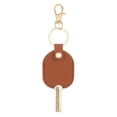 thumbnail image 1 of Uxcell Leather Key Sleeve Broken Car Key Loop Replacement with Clasp for Women Brown, 1 of 5