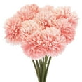 thumbnail image 1 of Uxcell Artificial Flower Heads Silk Chrysanthemum Hydrangea Light Red Faux 12Pcs, 1 of 5