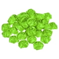 thumbnail image 1 of Uxcell Artificial Flowers Roses Heads Satin Ribbon Roses Fake Flowers Fabric Flowers Fluorescent Green 50 Pack, 1 of 5