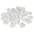 thumbnail image 1 of Uxcell Artificial Flowers Roses Heads Satin Ribbon Roses Fake Flowers Fabric Flowers White 30 Pack, 1 of 5