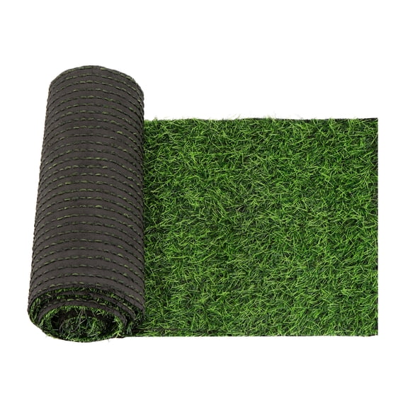 Uxcell Artificial Grass Table Runner 14 x 108 inch Fake Grass Tuft Table Runners Realistic Fake Grass Decor