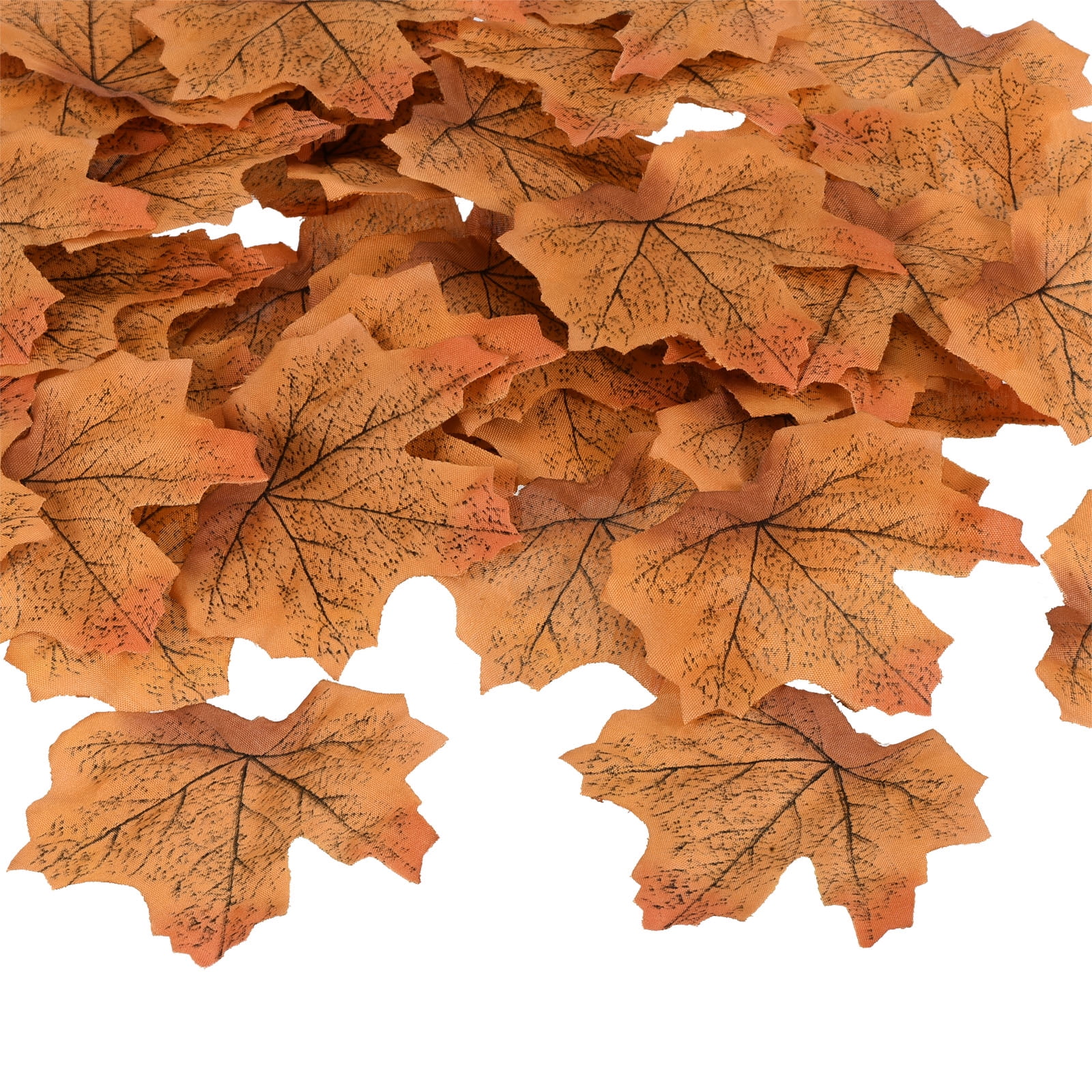 Uxcell Artificial Leaves Fall Maple Autumn Fake Leaf Decoration, Coffee
